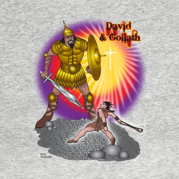 Bible Series - David & Goliath by MyTeeGraphics